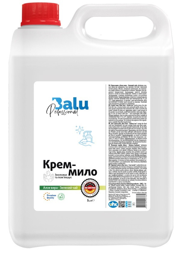 Крем-мило Balu Алое вера - Зелений чай 5 л