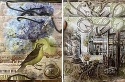 Подарочный бумажный пакет КВАДРАТ 22,5*23*10 см Города