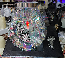 Лампадка на сонячній батареї на підставці з хрестом Vestina