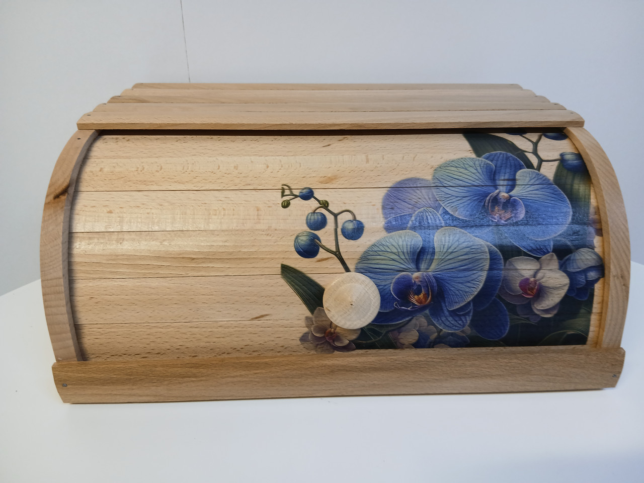 Хлівниця дерев'яна велика "" Хлібниця дерев'яна велика Високої якости Дерев'яна хлібниця, фото 1