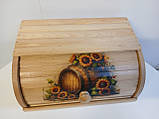 Хлівниця дерев'яна велика "" Хлібниця дерев'яна велика Високоя якосте Дерев'яна хлібниця, фото 3