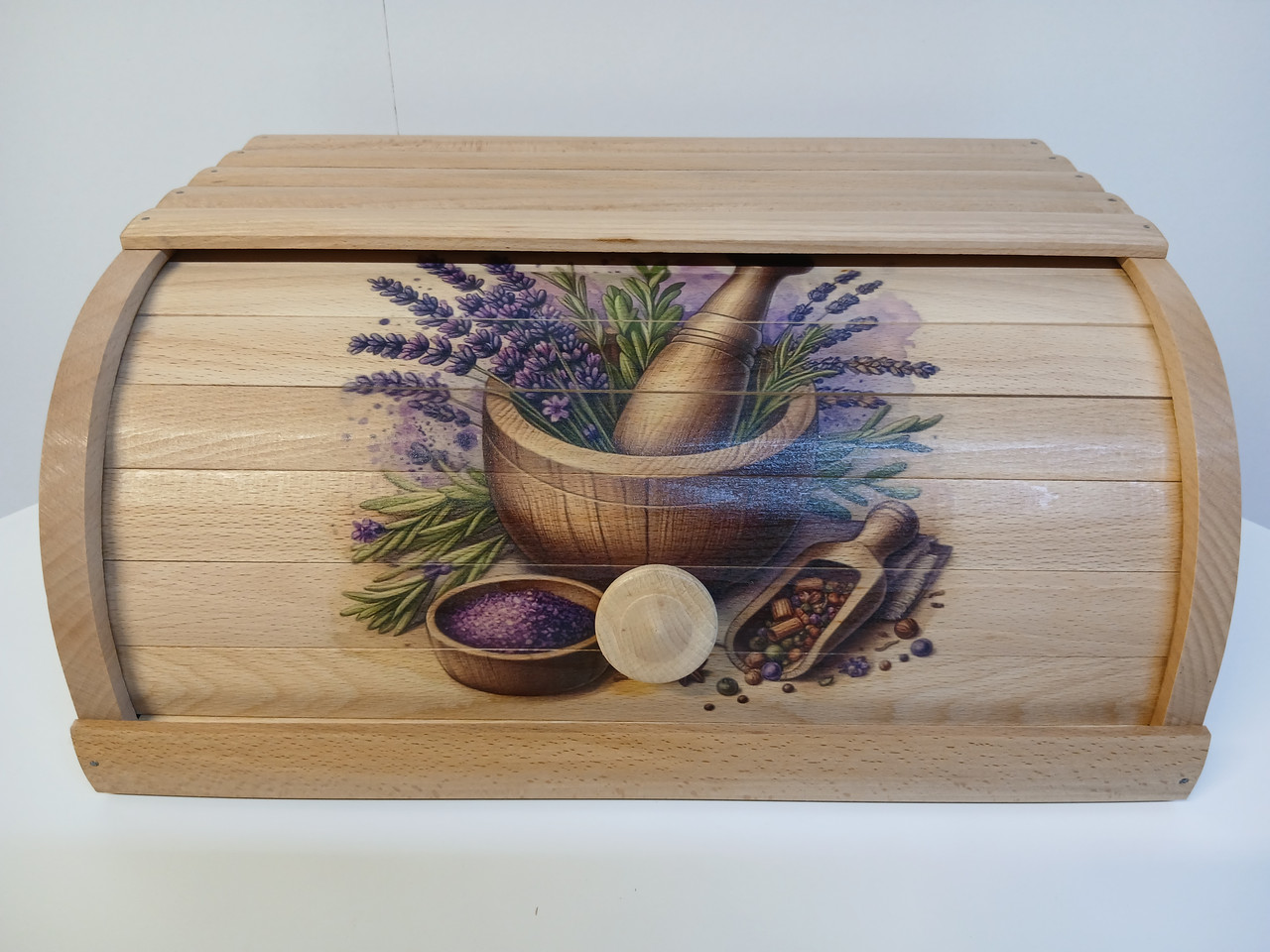 Хлівниця дерев'яна велика "" Хлібниця дерев'яна велика Високої якости Дерев'яна хлібниця, фото 1