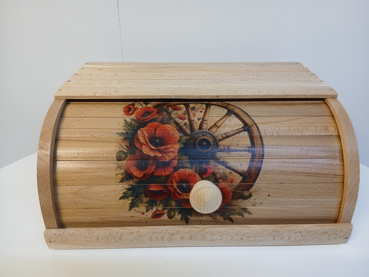 Хлівниця дерев'яна велика "" Хлібниця дерев'яна велика Високоя якосте Дерев'яна хлібниця, фото 1