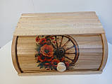 Хлівниця дерев'яна велика "" Хлібниця дерев'яна велика Високоя якосте Дерев'яна хлібниця, фото 4