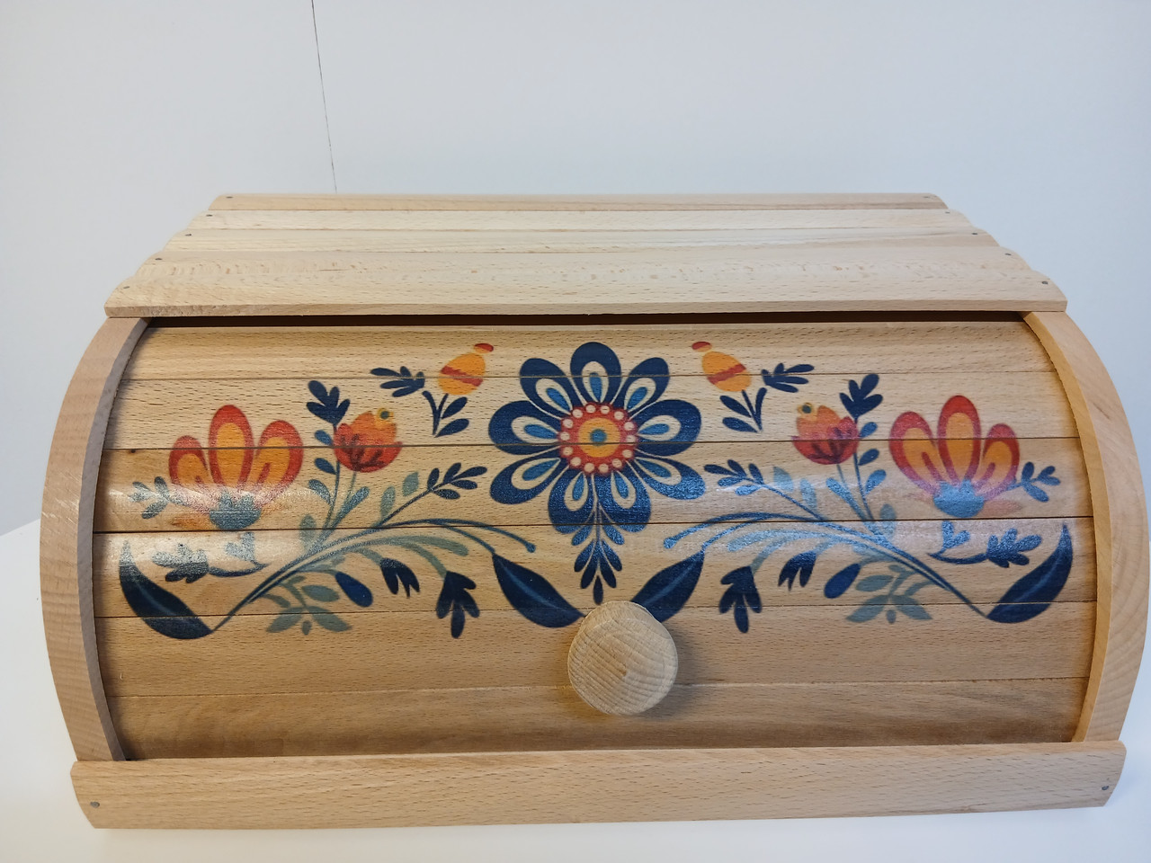 Хлівниця дерев'яна велика "" Хлібниця дерев'яна велика Високої якости Дерев'яна хлібниця, фото 1