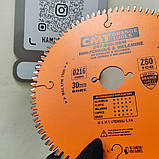 СМТ 297.080.09M Пила HW D=216 F=30 Z=80 K=3,2/2,8 <-6° з негативним кутом атаки для кольорових металів, пластику та ламінату, фото 2