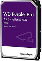 Накопичувач HDD SATA 18.0TB WD Purple Pro 7200rpm 512MB (WD181PURP) для відеонагляду, швидкість передачі даних 272 Мб/с