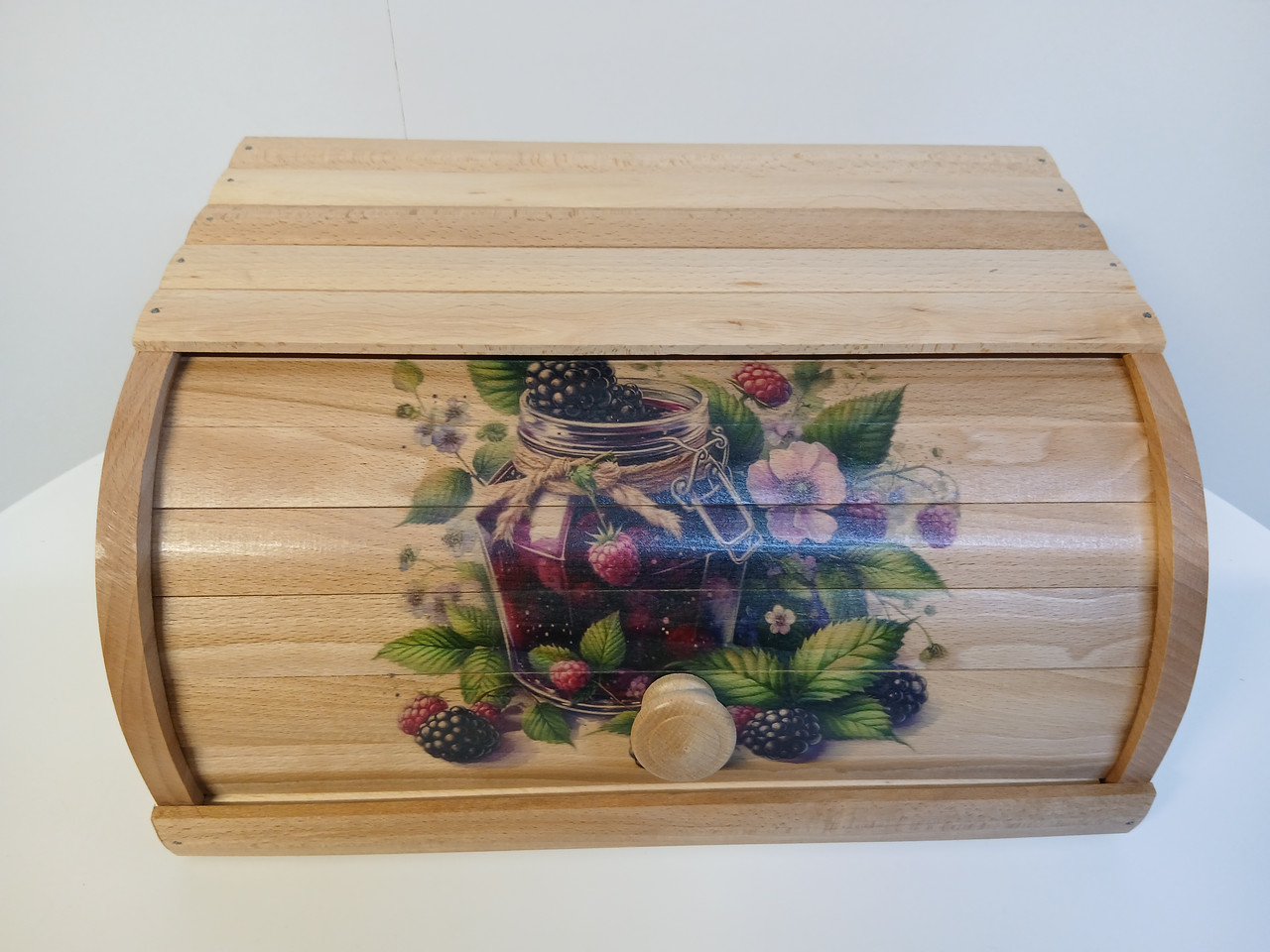 Хлівниця дерев'яна велика "" Хлібниця дерев'яна велика Високої якости Дерев'яна хлібниця, фото 1