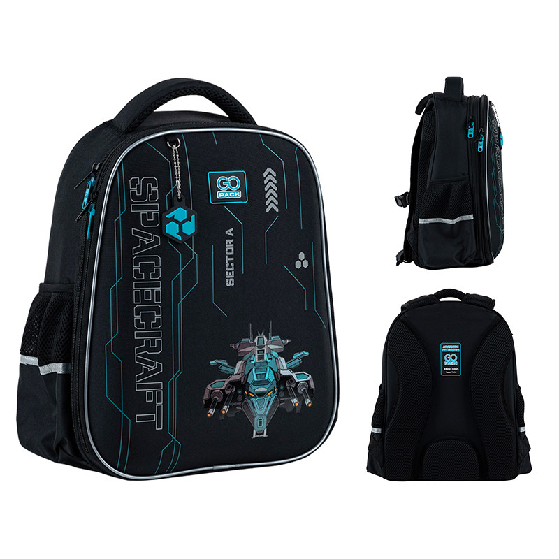 Рюкзак GoPack Education напівкаркасний 165M Spacecraft, фото 1