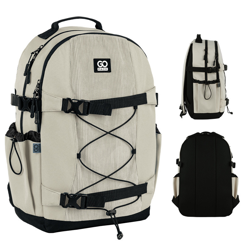 Рюкзак GoPack Education Teens 186 бежевий, фото 1