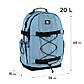 Рюкзак GoPack Education Teens 186 блакитний, фото 2