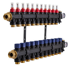 503211 Колектор пластиковий на 11 контурів з витратомірами Tervix Pro Line
