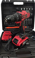 Акумуляторний ударний шурупокрут для дому EDON AD-12K (2 акуми. 12 В 2 А·год/зарядне/насадки/ударне)