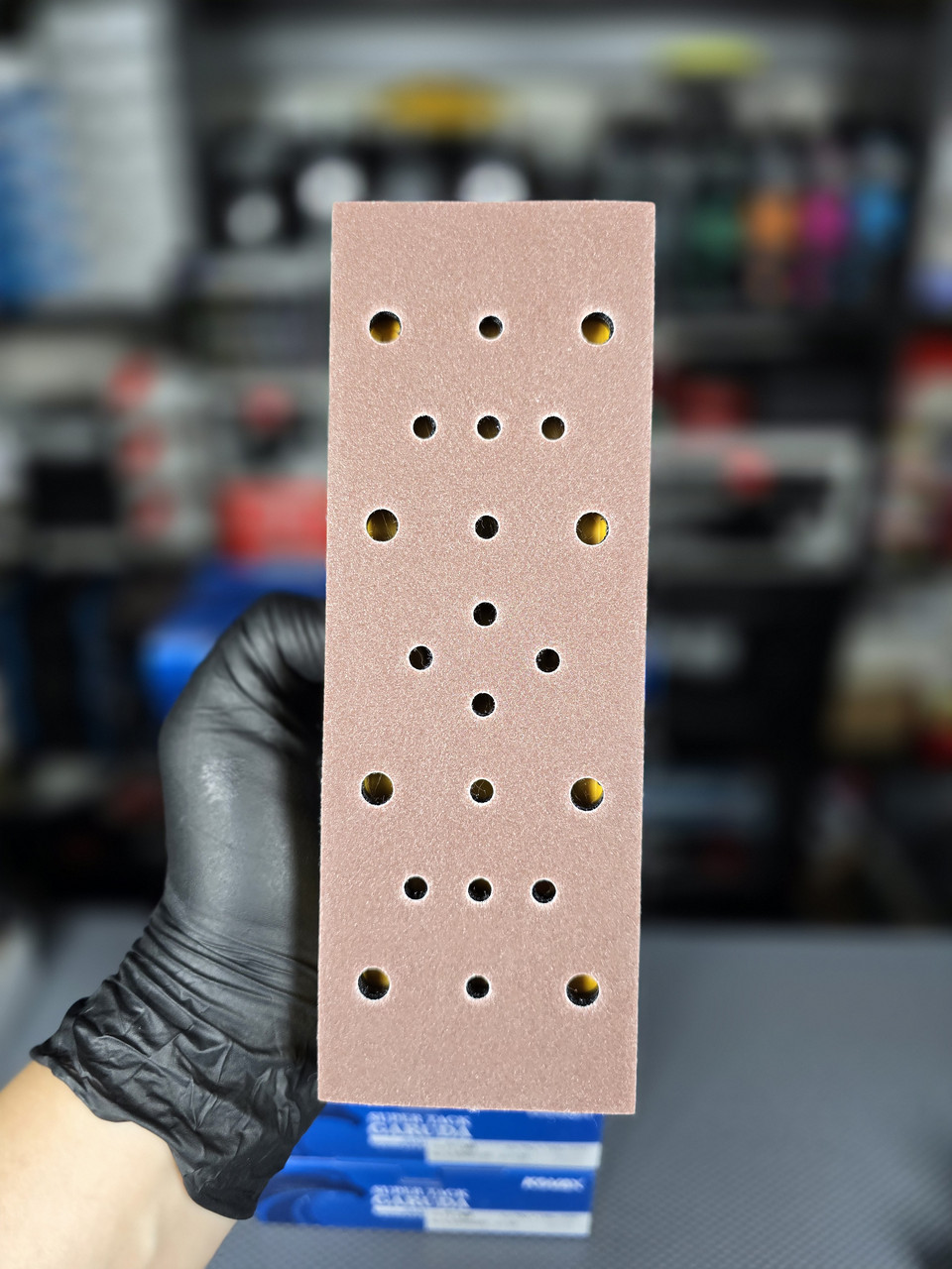 KOVAX GARUDA P80 абразивні смуги на липучці 70*198мм, 22 отвори