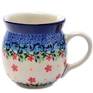 Чашка керамічна 0,25 л Бочечка Маленькі квіти