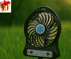 Портативний настільний вентилятор SQ2235A акумуляторний із 2 швидкостями
