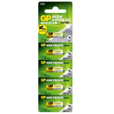 Батарейка Gp A27 (27A, MN27) 12V * 1 (відривається) (27A-U5 / 4891199011504), фото 1