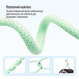 Кабель ColorWay USB Type-C + USB Type-C (M/M), 3.0 А, 1 м, зелений (CW-CBPDCC061-G), тканинне обплетення, фото 9