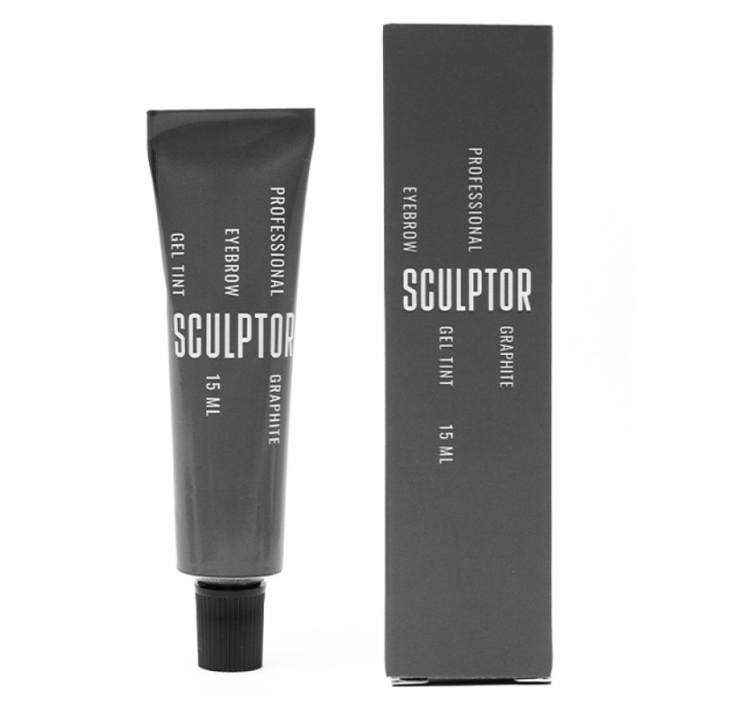 Гель-фарба для брів Sculptor Lash Graphite холодний сірий 15 мл, фото 1