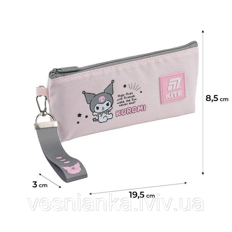 Шкільний пенал косметичка для дівчинки "Kuromi" HK25-680-2 Kite, фото 1