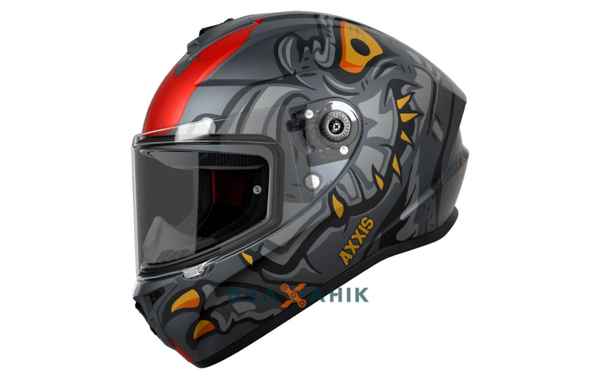 Шолом (інтеграл) AXXIS DRAKEN S Dinotoon B5 Matt [L], фото 1