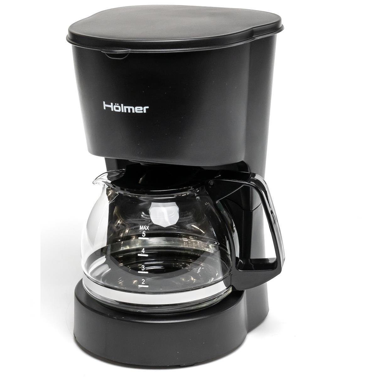 Кавоварка крапельна Holmer HCD-012, потужність 600 Вт, об'єм 600 мл для 5-6 чашок кави, фото 1