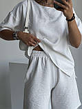 Білий жіночий літній костюм, фото 2