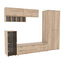 Тумба ТБ з шухлядами та закритою нішею. Шир 164 см., фото 4