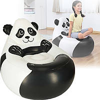 Дитяче велюрове надувне крісло у вигляді Звірят 72 x 72 x 64 см Bestway 75116 Дитячі крісла в кімнату