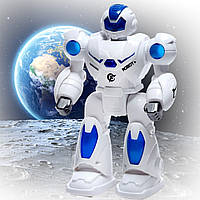 Робот інтерактивний 22 см на батарейках зі звуками бластера та підсвічуванням Бласт Командор ZYA-A2994 Синій