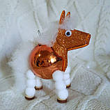 Формова декоративна іграшка, символ року 2026, Лошадка 40 мм, фото 3