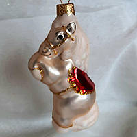 Сувенір новорічний зі скла, подарунок "Коник"
