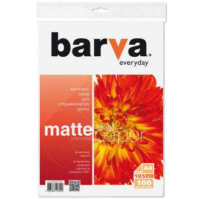 Фотопапір Barva A4 Everyday Matte 105г, 100л (IP-AE105-313), фото 1