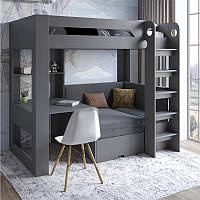 Ліжко двоярусне LION Флай з вбудованим столом з диваном