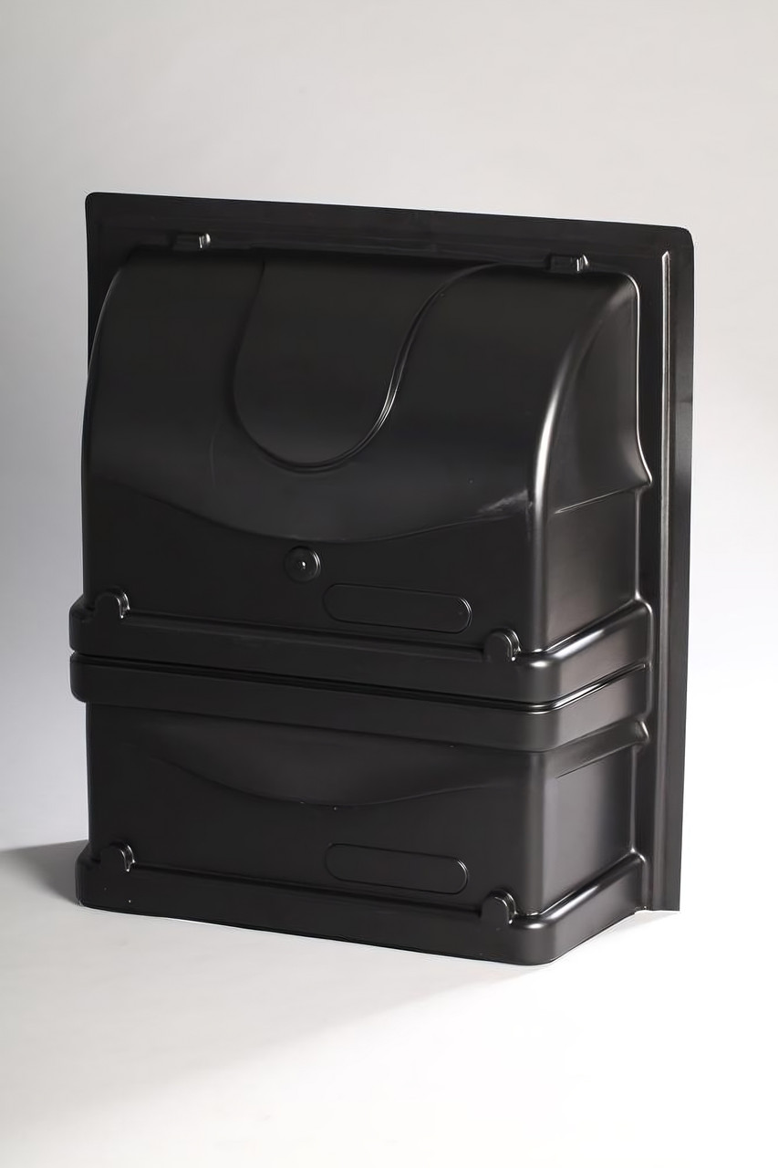 Світлозахист подвійний OS1200PB 1200x1050x400, для припливного клапана, чорний, фото 1