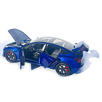 Машинка метал Tesla model 3 синя Тесла 1:24 відкр двері баг капот звук світло 18,5*6*8,5см (EL-94022), фото 6