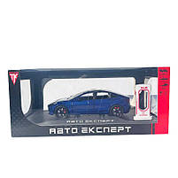 Машинка метал Tesla model 3 синя Тесла 1:24 відкр двері баг капот звук світло 18,5*6*8,5см (EL-94022), фото 9