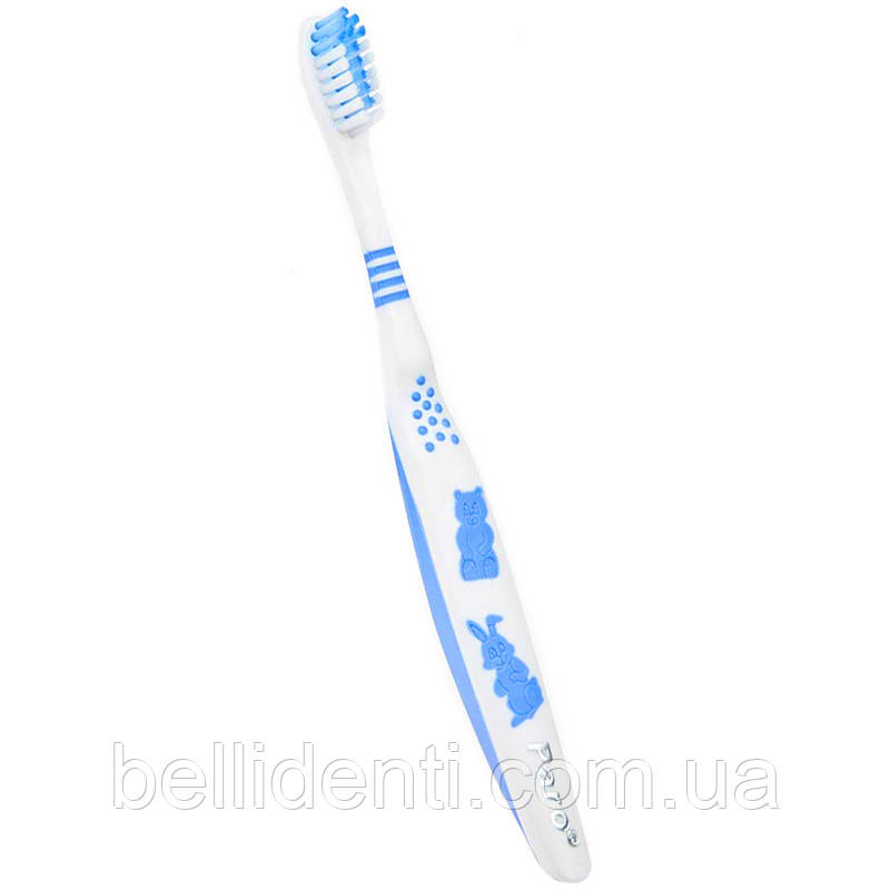 Дитяча зубна щітка Paro JUNIOR від 4 років (блакитна), 1 шт