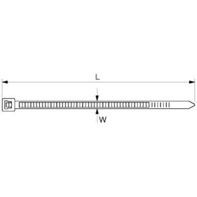 Стяжка SAPFIRE 2,5х100 мм 100 шт (400861), фото 2