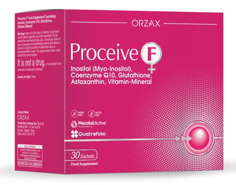 Orzax Proceive F / Вітамінно-мінеральний комплекс для жіночого здоров'я 30 саше
