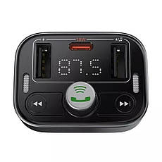 FM-трансмітер Baseus S-09 Pro Series Car FM Transmitter Cluster Black, фото 3
