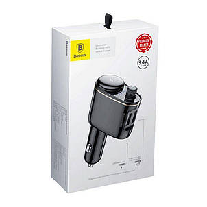 FM-трансмітер OS-Baseus S-06 Car Bluetooth MP3 Player Black, фото 2