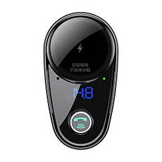 FM-трансмітер OS-Baseus S-06 Car Bluetooth MP3 Player Black, фото 3