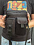 Сумка через плече тактична чоловіча Patriot чорна, фото 2