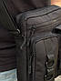 Сумка через плече тактична чоловіча Patriot чорна, фото 7