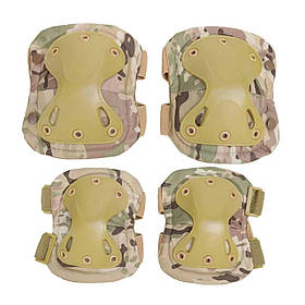 Комплект наколінники та налокітники тактичні RIAS RT-05 Camo-Coyote (3_06270)