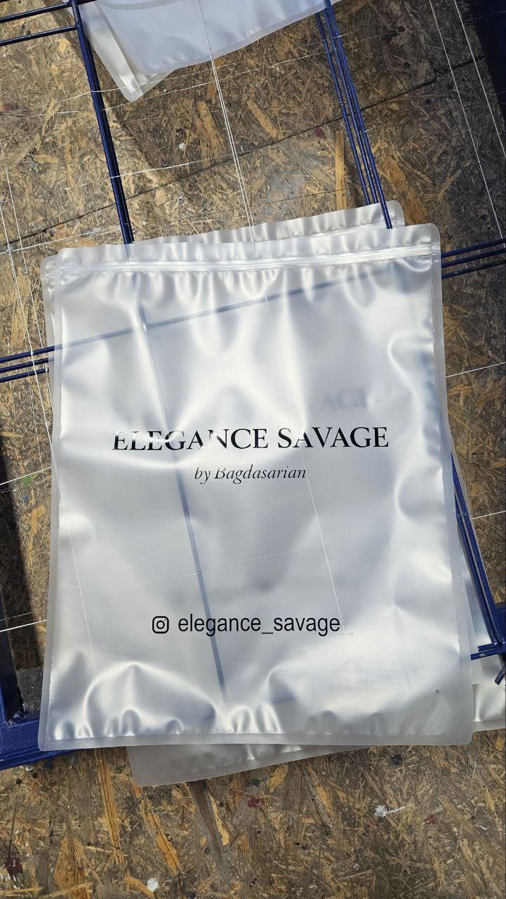 Упаковка ЗІП матова прозора 40х50 см Якісні зіплок пакети щільністю 100 мкм з вашим логотипом, фото 1