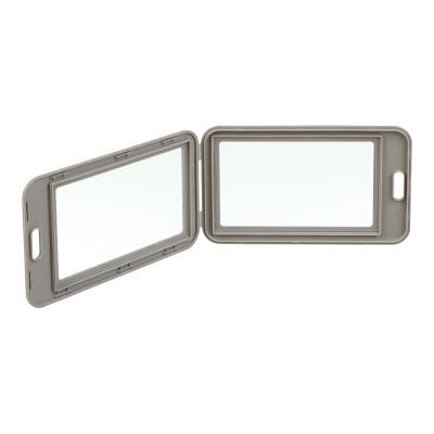 Бейдж Buromax вертикальний, 69 х 111мм, PP+PVC, сірий (BM.5414-09), фото 2