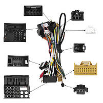 Штатний комплект перехідна рамка з проведенням Lesko 9" Audi A4 2009-2016 базова комплектація CAN-BUS 2 шт., фото 4