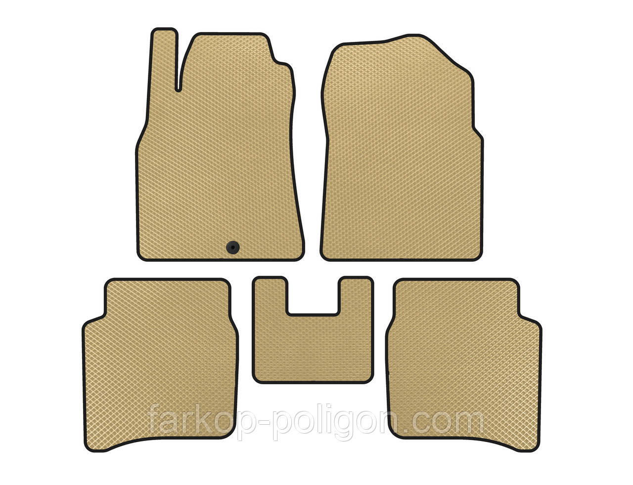 Килимки EVA (SD, Бежевий) для Nissan Primera P12 2002-2007 рр, фото 1